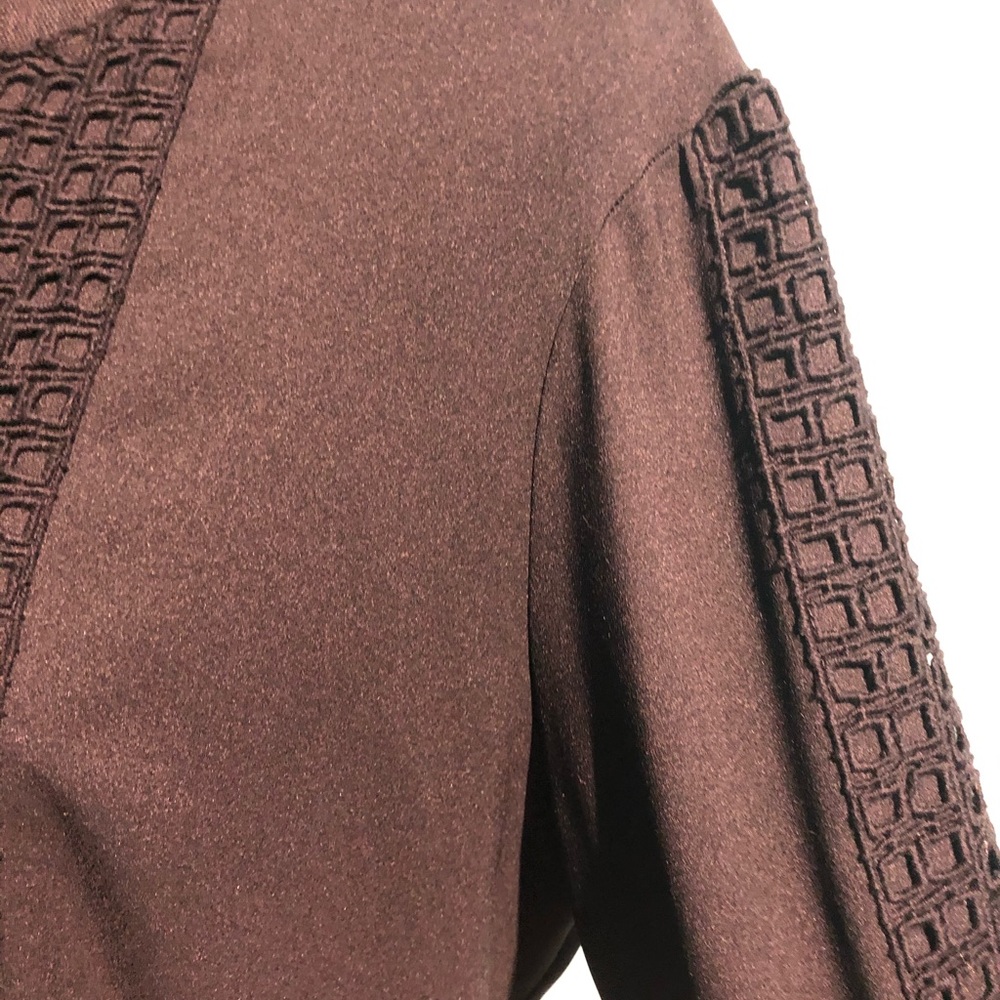 NWT Ann Taylor black lace trim blouse - Picture 4 of 6